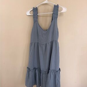 Blu Pepper Sleeveless Ruffle Dress